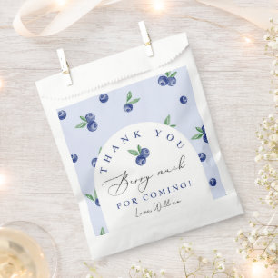 Sachets En Papier Blueberry merci baies beaucoup carte de remercieme