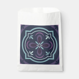 Sachets En Papier blueish floral tiling pattern