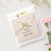 Sachets En Papier Blush Cream Hearts Bows Birthday (Scellé)