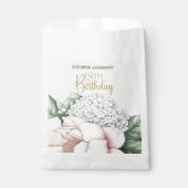 Sachets En Papier Blush Pink Peony Floral 18th Birthday  (Devant)
