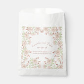 Sachets En Papier Blush Pink Roses Wedding (Devant)