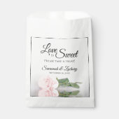 Sachets En Papier Blush Rose Love is Sweet Prenez un Mariage (Devant)