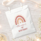 Sachets En Papier Bohemian Terracotta Rainbow Anniversaire (Coupé)