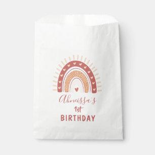 Sachets En Papier Bohemian Terracotta Rainbow Anniversaire