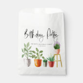 Sachets En Papier Boho Aquarelle Poted Ménagers Fête d'anniversaire (Devant)