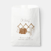 Sachets En Papier Boho Baby Neutral Douche Invitation (Devant)