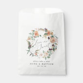 Sachets En Papier Boho Blooms Mariage ou événement L'amour est sucré (Devant)