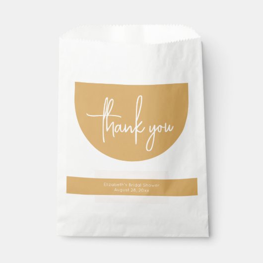 Sachets En Papier Boho Blush & Moutarde Merci (Devant)