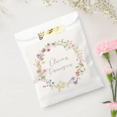 Sachets En Papier Boho Botanique Fleur sauvage 1er anniversaire fête (Scellé)