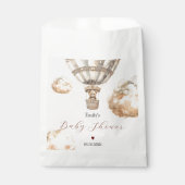 Sachets En Papier Boho Chic Bear Air Baby shower de nuages de ballon (Devant)