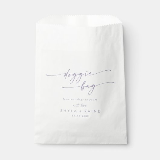Sachets En Papier Boho Chic Dusty Purple Mariage Treat (Devant)
