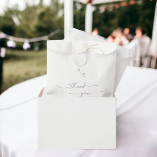 Sachets En Papier Boho Chic Dusty violet Mariage Monogramme
