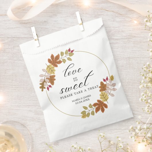 Sachets En Papier Boho Chic Mariage de automne (Coupé)