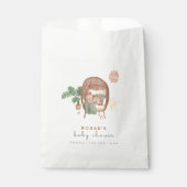 Sachets En Papier Boho Cosy Teddy Bear Sleep Baby shower (Devant)