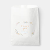 Sachets En Papier Boho élégant Pastel Baby shower Fleur sauvage (Devant)