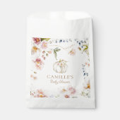 Sachets En Papier Boho Fall Girl Baby shower (Devant)