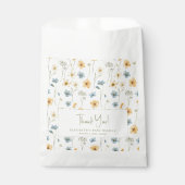 Sachets En Papier Boho fleur sauvage baby shower à fleurs merci (Devant)