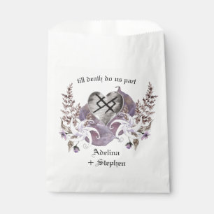 Sachets En Papier Boho Fleur sauvage Viking Love Mariage gothique Fa