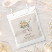 Sachets En Papier Boho Floral Baby Carriage Baby shower (Coupé)