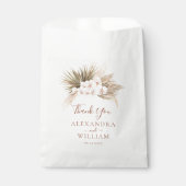 Sachets En Papier Boho Floral Pampas Grass Fall Rustique Mariage (Devant)