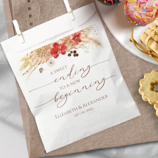 Sachets En Papier Boho Floral | Sweet Terminer le nouveau Mariage de