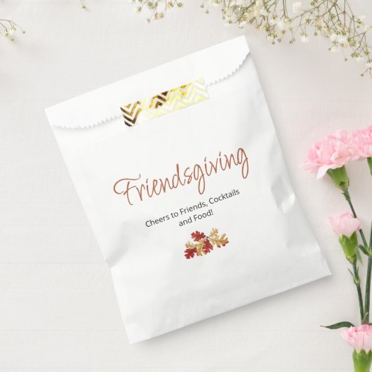 Sachets En Papier Boho Foliing Friendsgiving moderne Thanksgiving (Scellé)