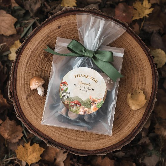 Sachets En Papier Boho forêt Bois Baby shower rustique