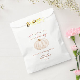 Sachets En Papier Boho Little Citrouille Fall Baby shower Favoriser