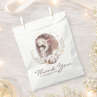 Boho maman et bébé Baby shower de hérisson Merci