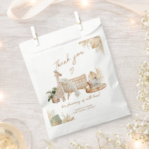 Sachets En Papier Boho Moderne Coeur Baby shower neutre genre