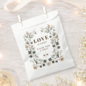 Sachets En Papier Boho Moderne Folk L'Amour Mariage Est Douce (Coupé)