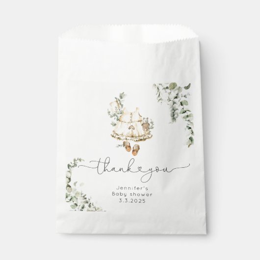 Sachets En Papier Boho nursery mignonne tenue pour petite fille merc (Devant)