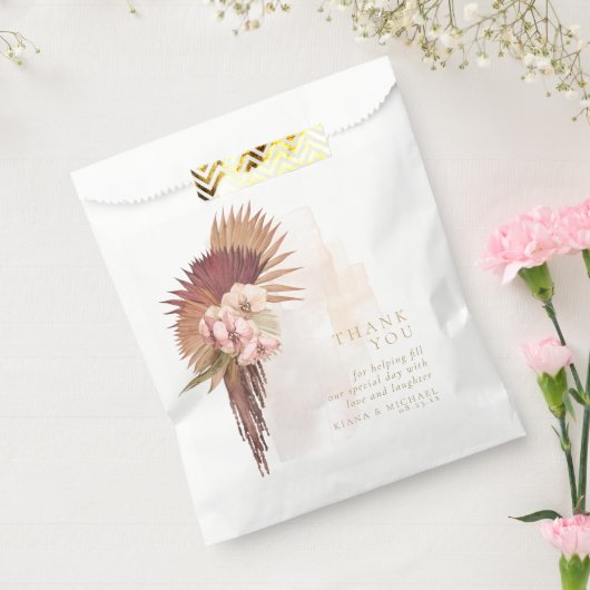 Sachets En Papier Boho Oasis Mariage Floral Merci ID959 (Scellé)