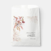 Sachets En Papier Boho Pampas Grass Floral Girl Baby shower (Devant)