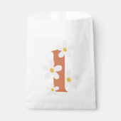 Sachets En Papier Boho Retro Daisy 1er anniversaire Super (Devant)