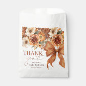 Sachets En Papier Boho Rustic Fall Floral Baby Shower Party (Devant)
