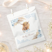 Sachets En Papier Boho Saint Vache Bleu Pampas Baby shower Garçon en (Coupé)