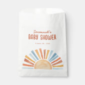 Sachets En Papier Boho Sunshine Baby shower neutre pour les femmes (Devant)