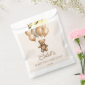 Sachets En Papier Boho Teddy Bear Beary Première fête d'anniversaire (Scellé)