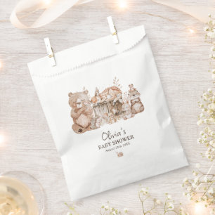 Sachets En Papier Boho Woodland Animaux Baby showers neutres selon l