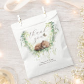 Sachets En Papier Bois Animaux Forêt Végétation Bébé Garçon Douche (Coupé)