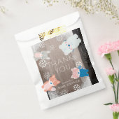 Sachets En Papier Bois Animaux Snowflakes Bois (Scellé)