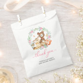 Sachets En Papier Bois Animaux Végétation Baby shower Merci (Coupé)