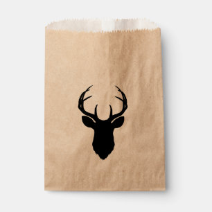 Sachets En Papier Bois de cerf Rustique Campagne Moderne Cadeau