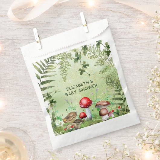 Sachets En Papier Bois rustique Verdure Champignons Champignons Ferm (Coupé)