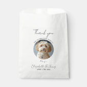 Sachets En Papier Boissons Sur Nous Pet Chien Photo Mariage (Devant)