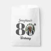 Sachets En Papier Bold 80th Birthday Party Photo  (Devant)