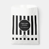 Sachets En Papier Bold Black & White Striped Business Display Event  (Devant)