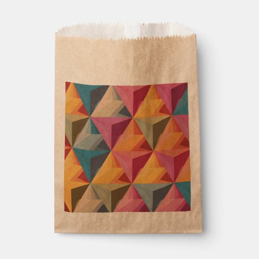 Sachets En Papier Bold Geometric Triangle Pattern  (Devant)
