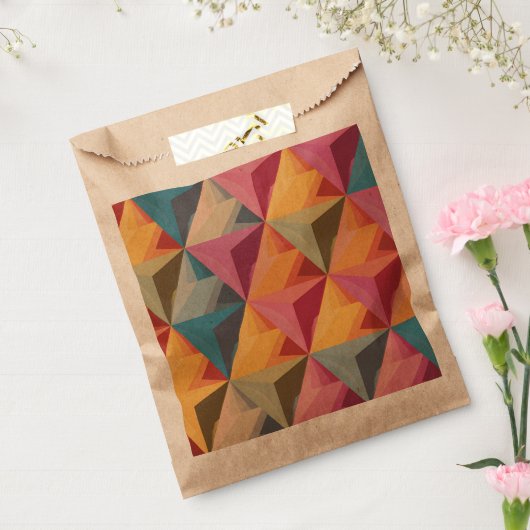 Sachets En Papier Bold Geometric Triangle Pattern  (Scellé)